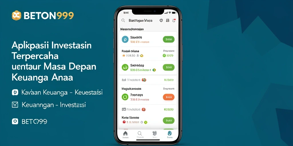 Tampilan antarmuka BETON999 yang user-friendly dan informatif.