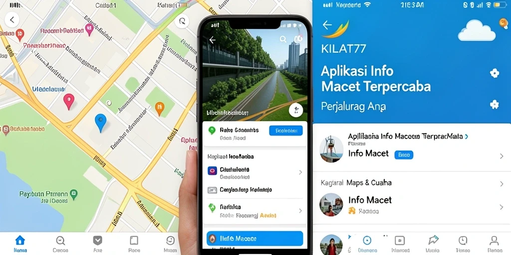 Tampilan antarmuka KILAT77 yang informatif untuk kondisi lalu lintas.