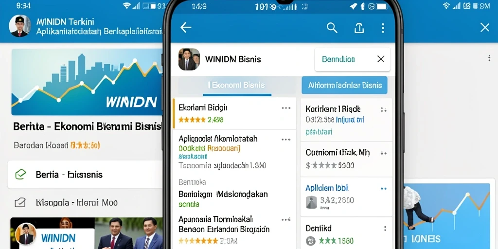 Tampilan utama WINIDN dengan informasi ekonomi dan berita bisnis terkini.